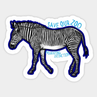 Day 8- Grevy's Zebra Sticker